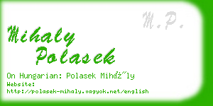 mihaly polasek business card